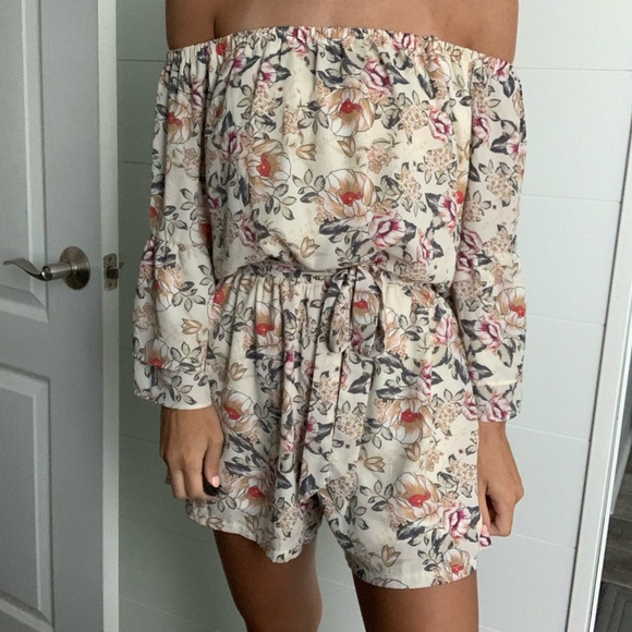 Pants - Floral Romper